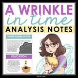 A Wrinkle in Time Analysis Notes - Presentation Analyzing Literary Devices