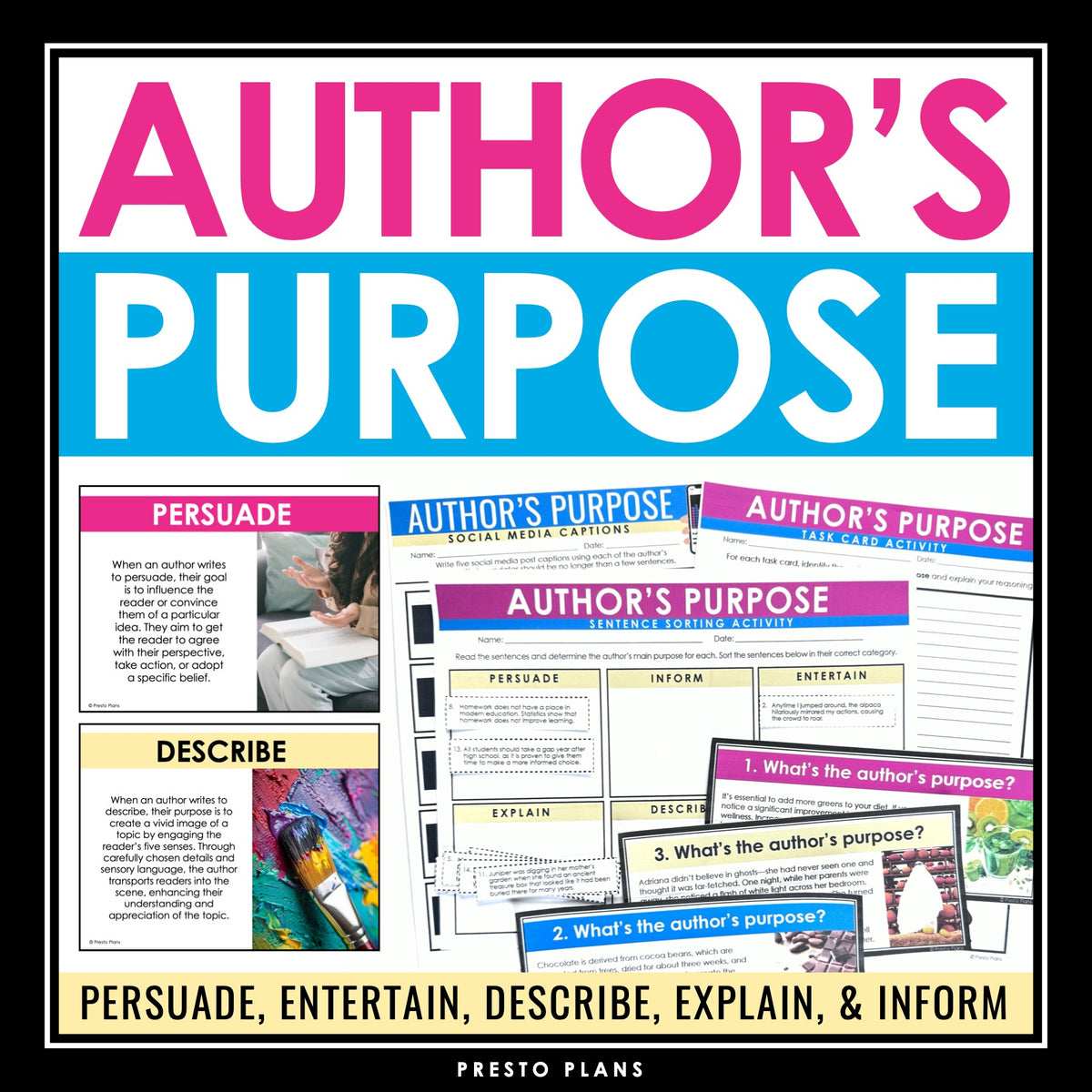 Authors Purpose Powerpoint Author's Purpose Powerpoint | TPT