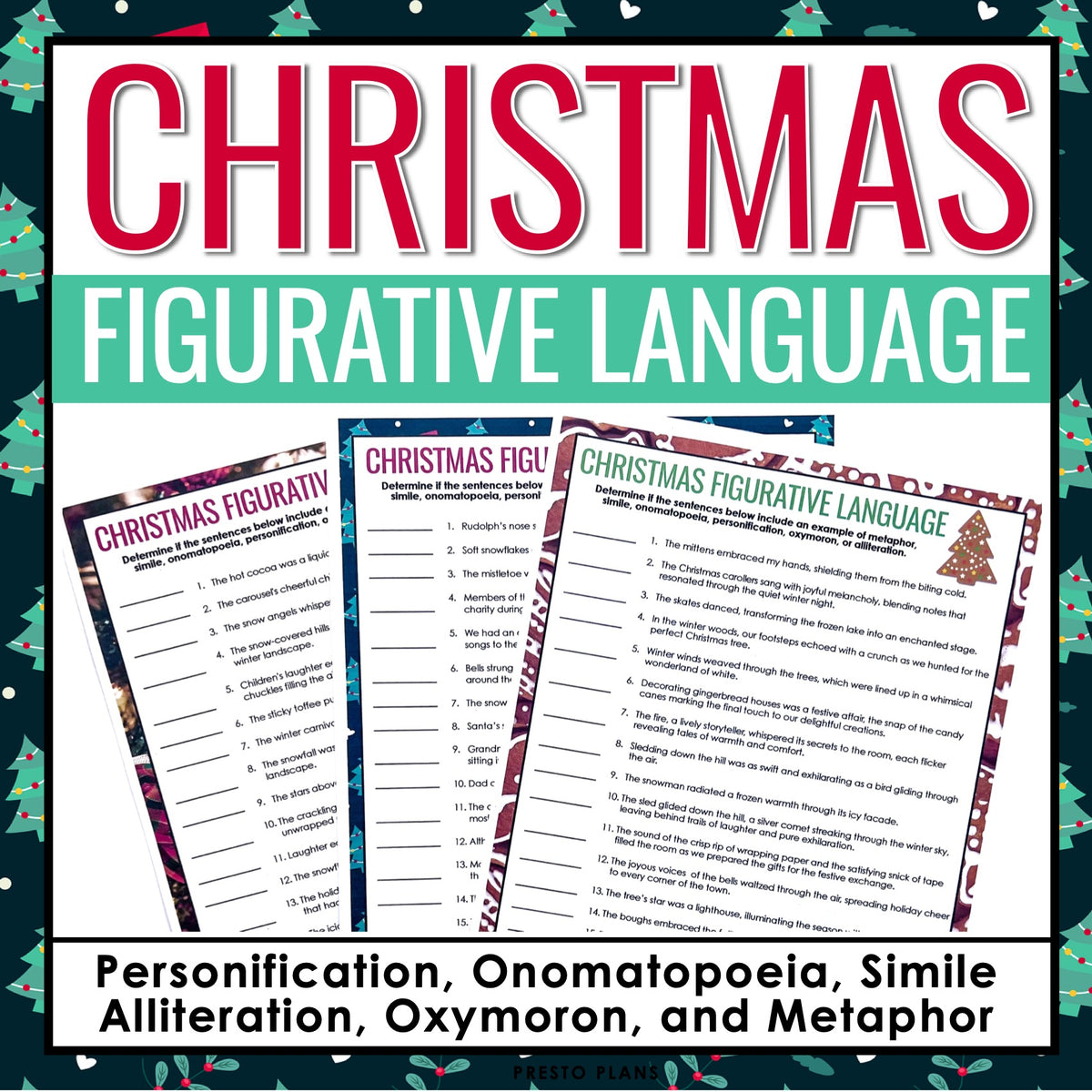 Figurative Language for December Simile