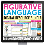 Figurative Language Activities & Assignments Bundle - Literary Devices - Digital