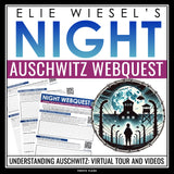 Night by Elie Wiesel Activity - Auschwitz WebQuest Historical Context Assignment