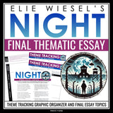 Night by Elie Wiesel Final Essay Topics & Novel Themes Graphic Organizers