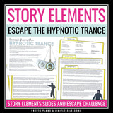 Story Elements and Literary Devices Presentation & Escape Room Reading Activity