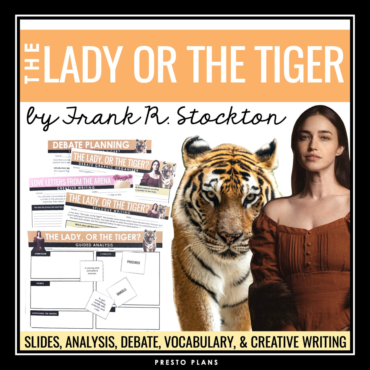 The Lady or the Tiger by Frank Stockton Short Story Unit Lesson 