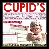 Valentine's Day Writing Activity – Cupid's Rant Creative Writing Assignment