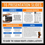 A Long Walk to Water Activity - Human Rights Novel Analysis Slides & Assignment