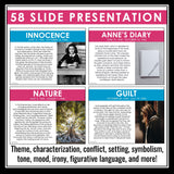 Anne Frank The Diary of a Young Girl Analysis Notes - Analyzing Literary Devices