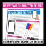 Character Analysis Assignment for Any Novel or Short Story - Character Selfies