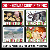 Christmas Writing Picture Prompts - Narrative Writing Story Starters Cards