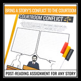 Conflict Assignment For Any Novel or Short Story - Story Elements Activity