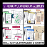 Figurative Language Escape Room Literary Devices Breakout Activity Haunted House