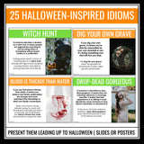 Halloween Idioms Presentation and Assignment - Halloween Expressions Activity