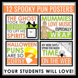Halloween Pun Posters - Funny Classroom Bulletin Board Decor for Halloween