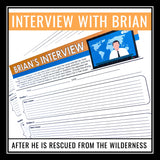 Hatchet Character Analysis Assignment - Interview with Brian Role-Play Activity