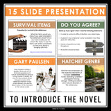 Hatchet Introduction Presentation - Discussion, Gary Paulsen Biography, Context