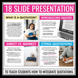Quotations in Essay Writing - Integrating and Embedding Quotes in MLA Format