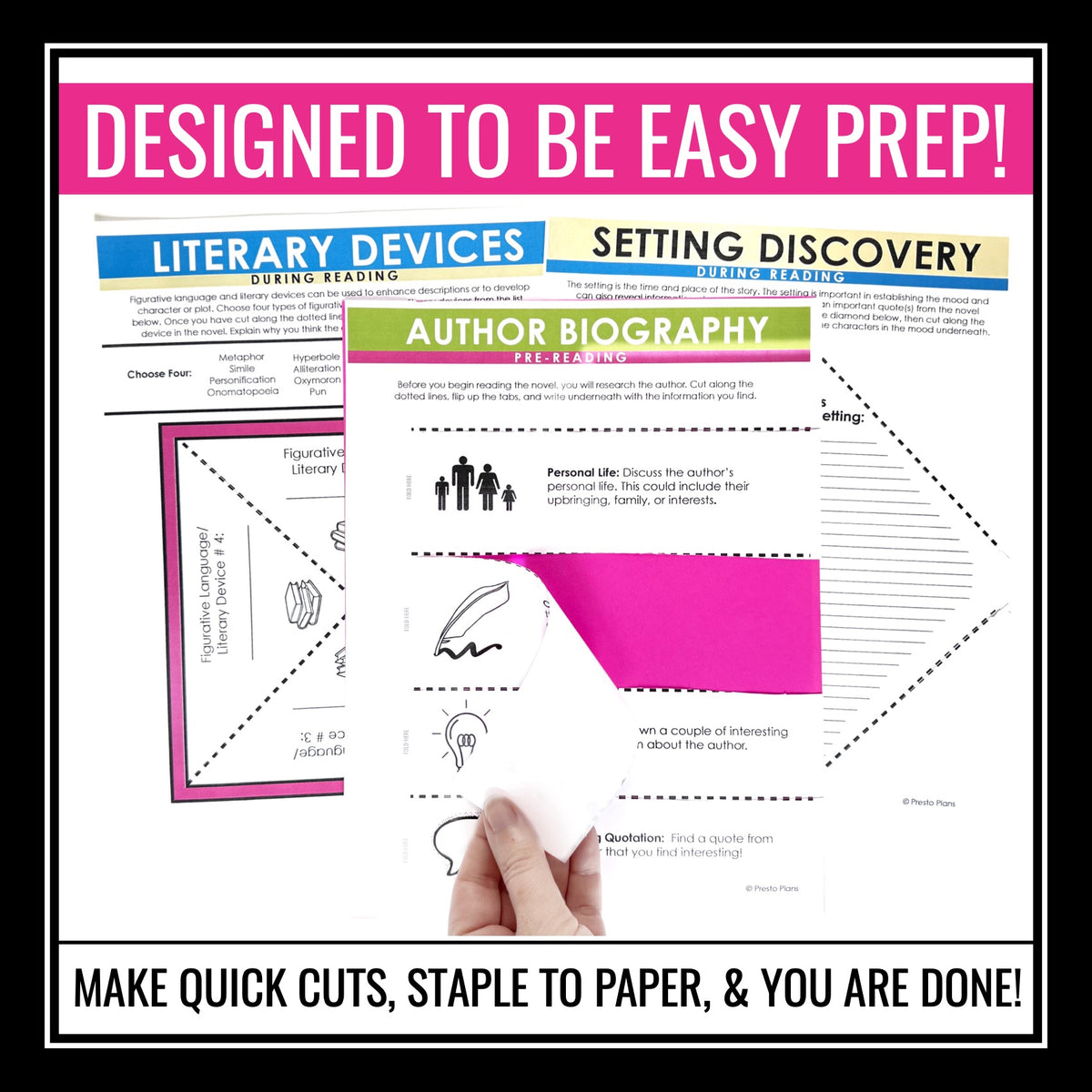Interactive Notebook Assignments for Any Novel - Reading Foldable Acti ...