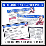 Julius Caesar Political Campaign Poster Creative Project for Shakespeare's Play