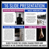 Night by Elie Wiesel - Abuse of Power Activity Slides, Article, and Assignment