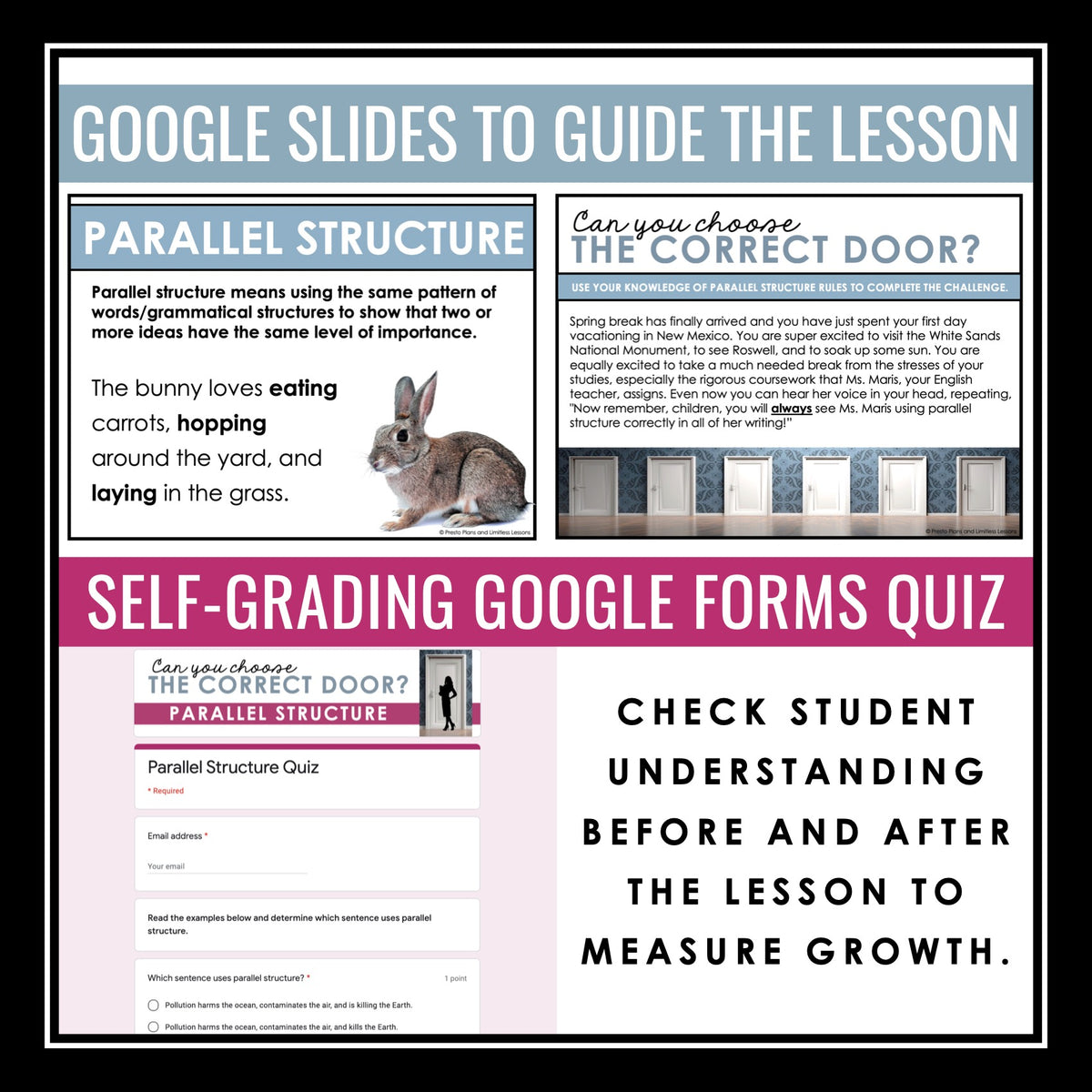 Parallel Structure Grammar Escape Room Digital Activity, Google Slides ...