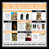 The Lady or the Tiger by Frank Stockton Short Story Unit Lesson and Activities