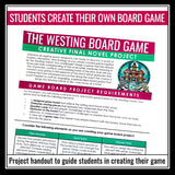 The Westing Game Final Creative Project - Design Your Own Novel Board Game