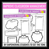 Back to School Rules Activity - Writing Class Rules Digital Assignment
