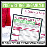 Christmas Writing Assignment for Novel or Short Story - Character Santa Letter