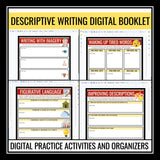 Descriptive Writing Digital Activities - Imagery & Figurative Language Popcorn