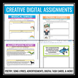 Figurative Language Activities & Assignments Bundle - Literary Devices - Digital