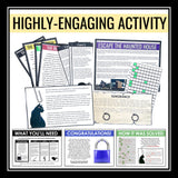 Figurative Language Escape Room Literary Devices Breakout Activity Haunted House