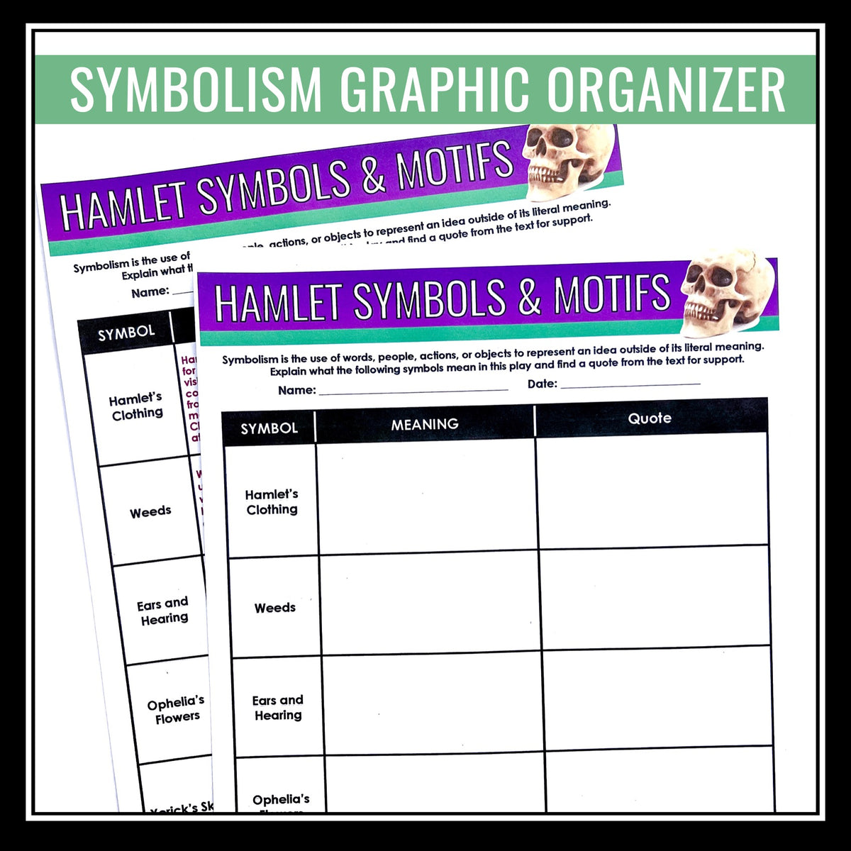 Hamlet Symbolism Assignment Analyzing Symbols and Motifs in Shakespe
