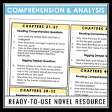 Holes Questions Comprehension & Analysis Chapter Reading Questions Louis Sachar