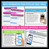 Inference Activities, Assignments, and Presentations - Activity Reading Bundle
