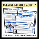 Inference Activity - Making Inferences in Vague Social Media Posts Assignments