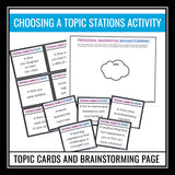 Personal Narrative Essay Writing - Presentation, Graphic Organizers, and Rubric