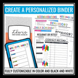Teacher Binder - Editable Teacher Planner Forms, Covers, Calendars - Middle High