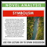The Giver Analysis Notes - Presentation Analyzing Literary Devices - Lois Lowry