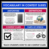 Touching Spirit Bear Vocabulary Booklet, Presentation, and Answer Key