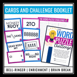 Word Puzzles Brain Teasers - Fun Logic Rebus Puzzles Word Sense Brain Break Game