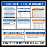 A Long Walk to Water Unit Plan - Linda Sue Park Novel Study Reading - Digital