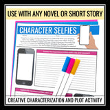 Character Analysis Assignment for Any Novel or Short Story - Character Selfies