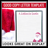 Christmas Writing Assignment for Novel or Short Story - Character Santa Letter