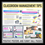 Classroom Management Resources - Forms, Posters, Procedures, and Tips Bundle