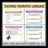 Figurative Language Activities & Assignments Bundle - Literary Devices - Digital