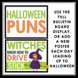 Halloween Pun Posters - Funny Classroom Bulletin Board Decor for Halloween