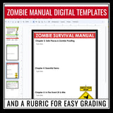 Halloween Writing Assignment - Zombie Survival Manual Halloween Digital Activity