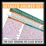 Hatchet Character Assignment - Analyzing Brian from Gary Paulsen's Novel