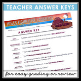 Holes Figurative Language Novel Assignments and Answer Keys - Louis Sachar