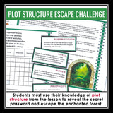 Plot Diagram and Structures Presentation & Escape Room Reading Activity
